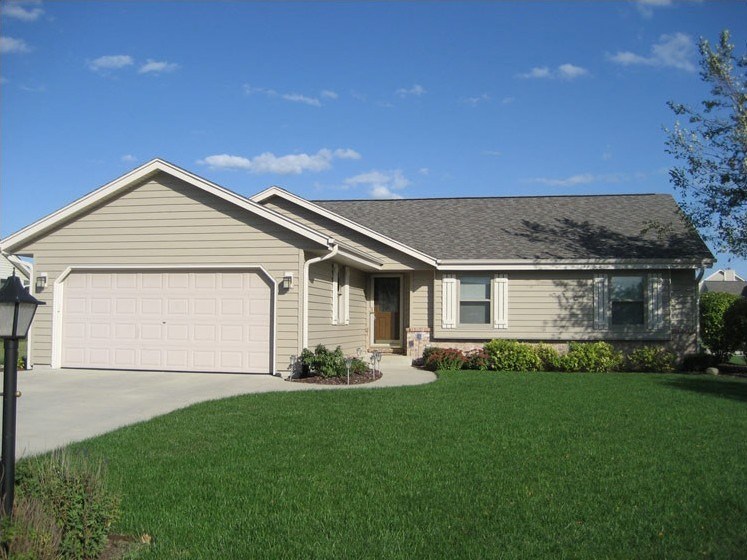 new gutters installed on a home by gutter contractors in columbus oh