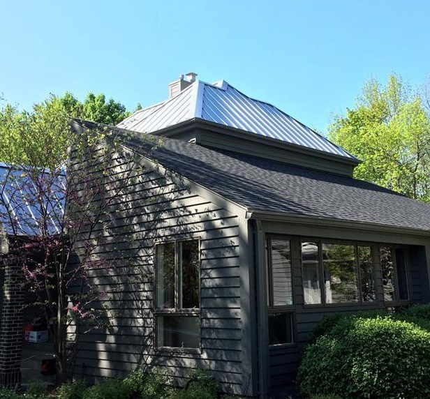 Standing seam metal roof in Ohio