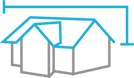 Siding size cost icon