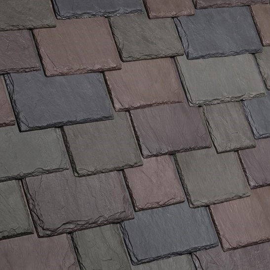 Synthetic roofing tiles