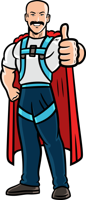 cartoon version of company owner josh sparks
